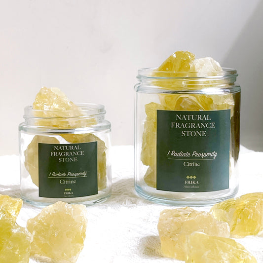 I Radiate Prosperity- Citrine Stone Jar