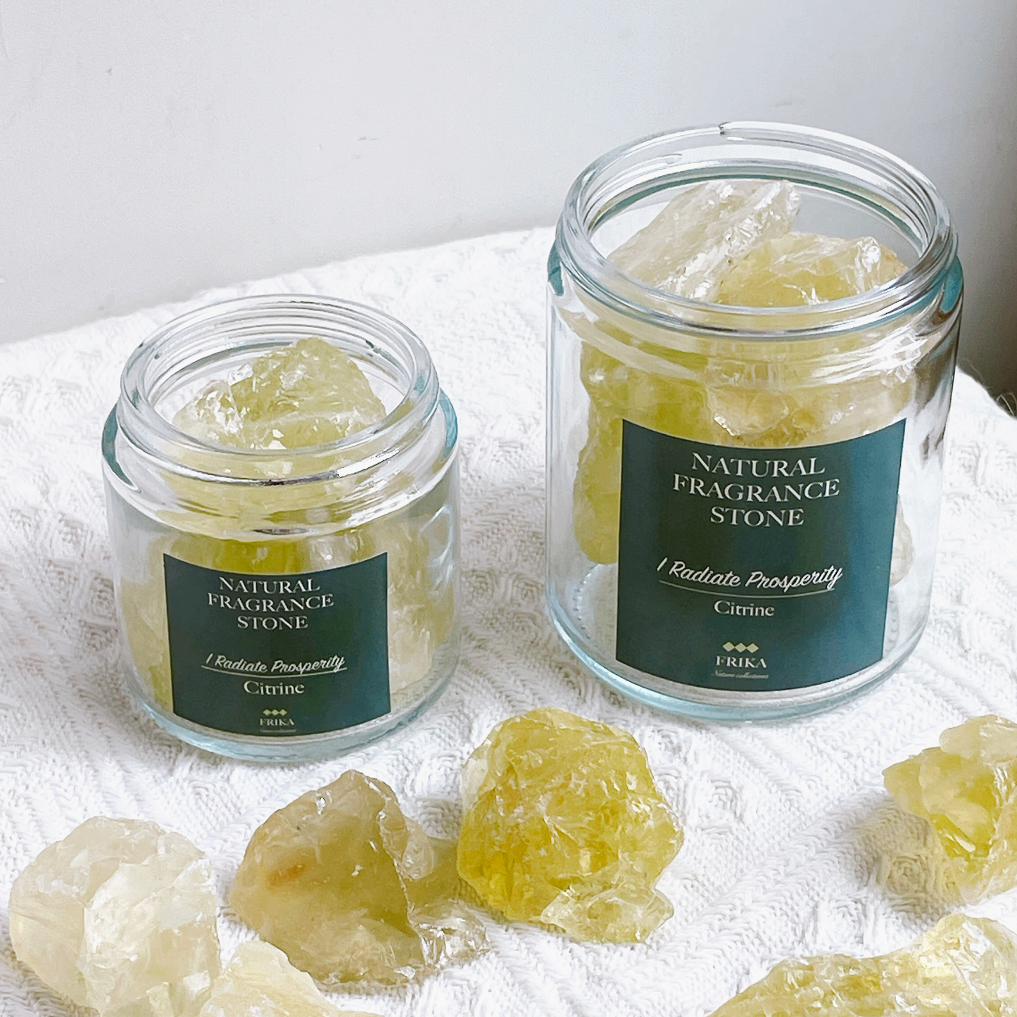 I Radiate Prosperity- Citrine Stone Jar
