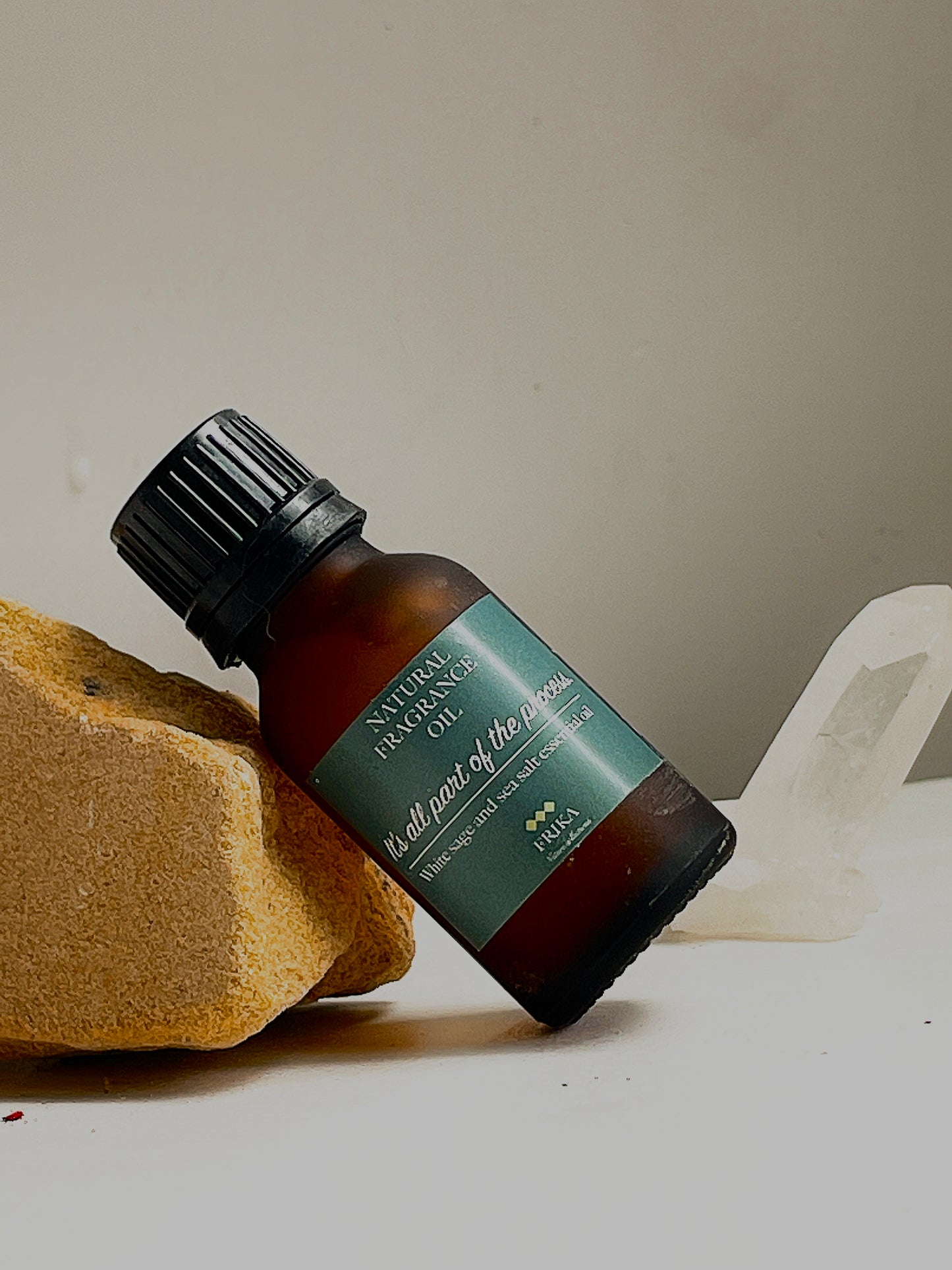 It's all part of the process, White sage and sea salt fragrance essential oil