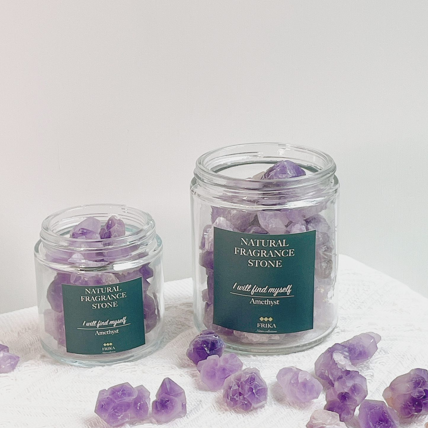 I will find myself - Amethyst Fragrance Stone Jar