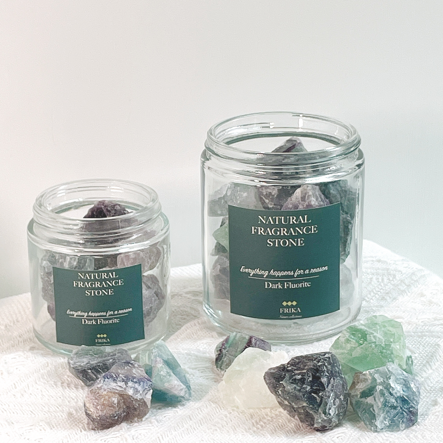 Everything happens for a reason- Dark Fluorite Stone Jar
