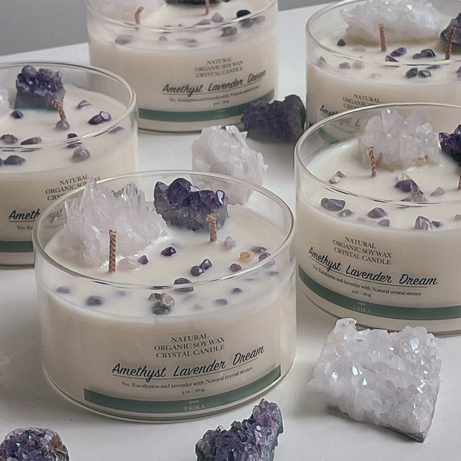 Aromatherapy Crystal Candles