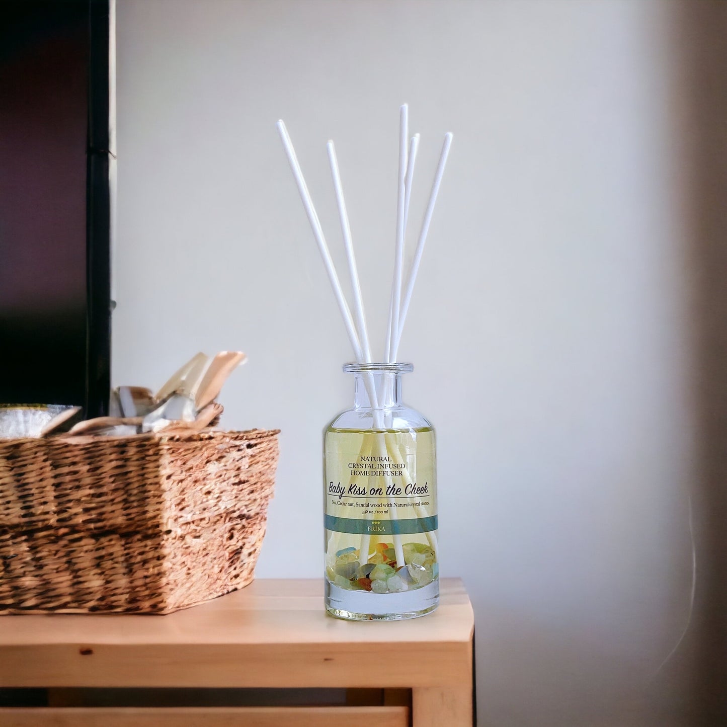 Baby kiss on the CHEEK  Natural crystal infused home diffuser 100ml