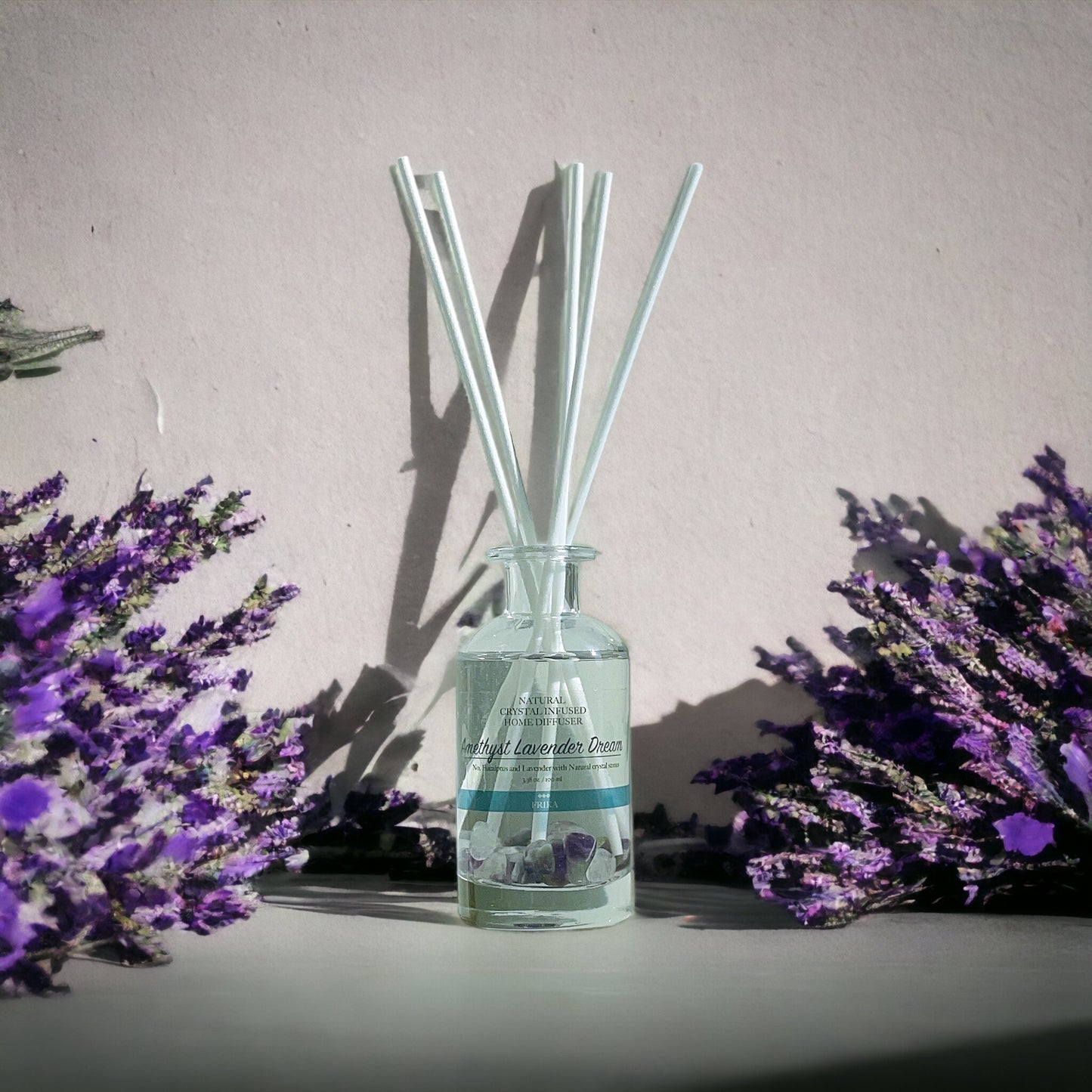 Amethyst Lavender Dream Natural crystal infused home diffuser 100ml