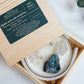 Refresh under the White Orchid Tree Natural crystal stone candle with Crystal bamboo clip 280g