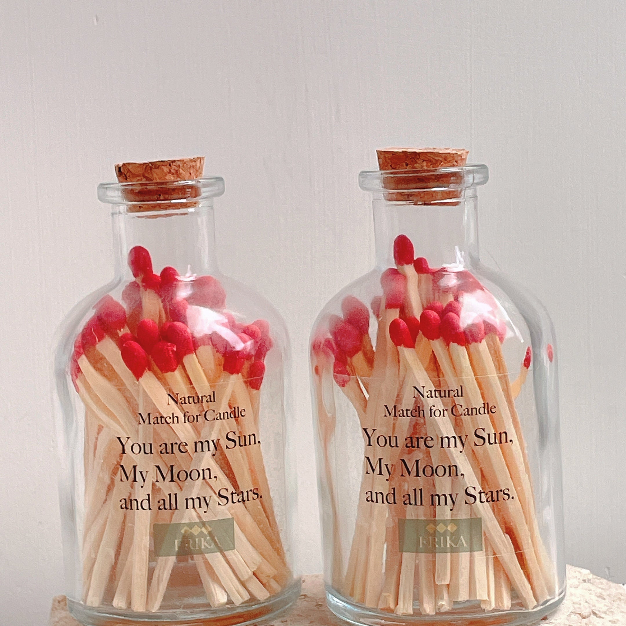 Matching Jars Except One *Valentine Edition* Match Jar for candle 50pc/jar – FRIKA Nature Collection