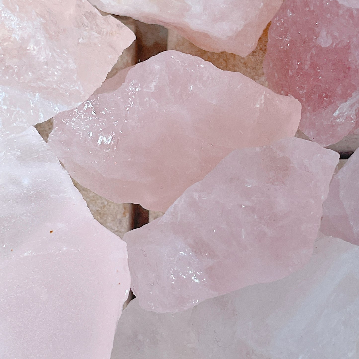 Live what you love- Pink Rose Quartz Stone Jar