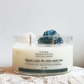 Refresh under the White Orchid Tree Natural crystal stone candle with Crystal bamboo clip 280g