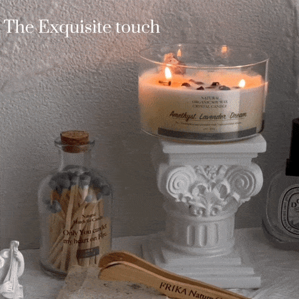 ite Eucalyptus Scented Soy Candle with Crystals – CHARGED